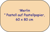 “Merlin ” Pastell auf Pastellpapier, 60 x 80 cm
